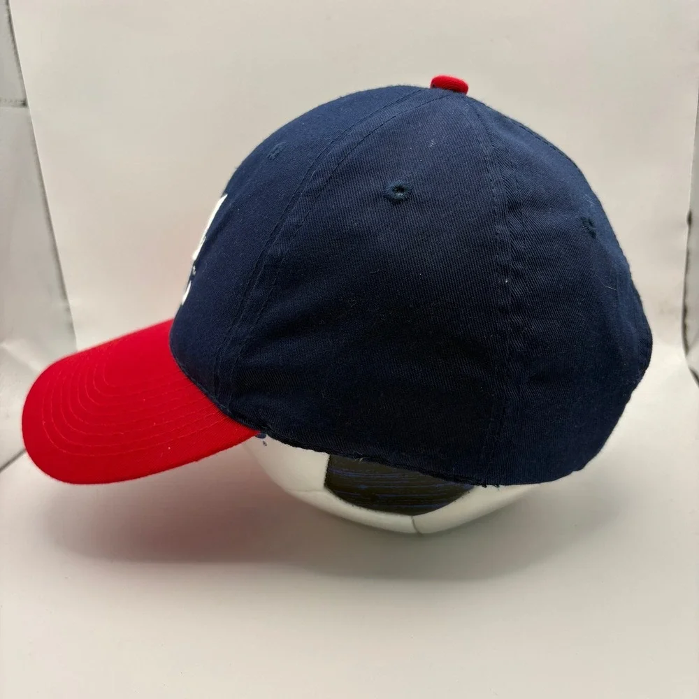 Atlanta Braves MLB Baseball Cap Red Navy Blue White 'A'‎ Logo Recycled Plastic
